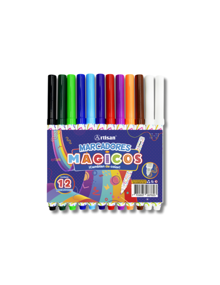 Marcadores Mágicos x12 – Con Activador de Color