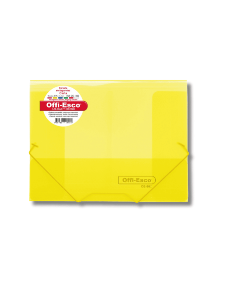Carpeta de Seguridad Carta OE-802 Offi-Esco – Polipropileno Resistente
