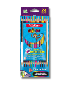Colores Doble Punta Offi-Esco x 12
