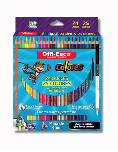 Colores Offi-Esco 24 unidades