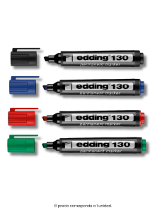 Marcador Permanente Edding 130 | Trazos Multisuperficie