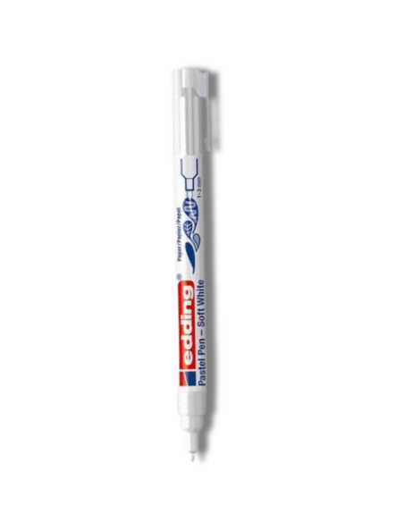 Marcador Edding 1500 Pastel Pen Blanco Suave