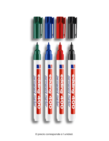 Marcador Permanente Recargable Edding 400 | Trazo Fino 1mm