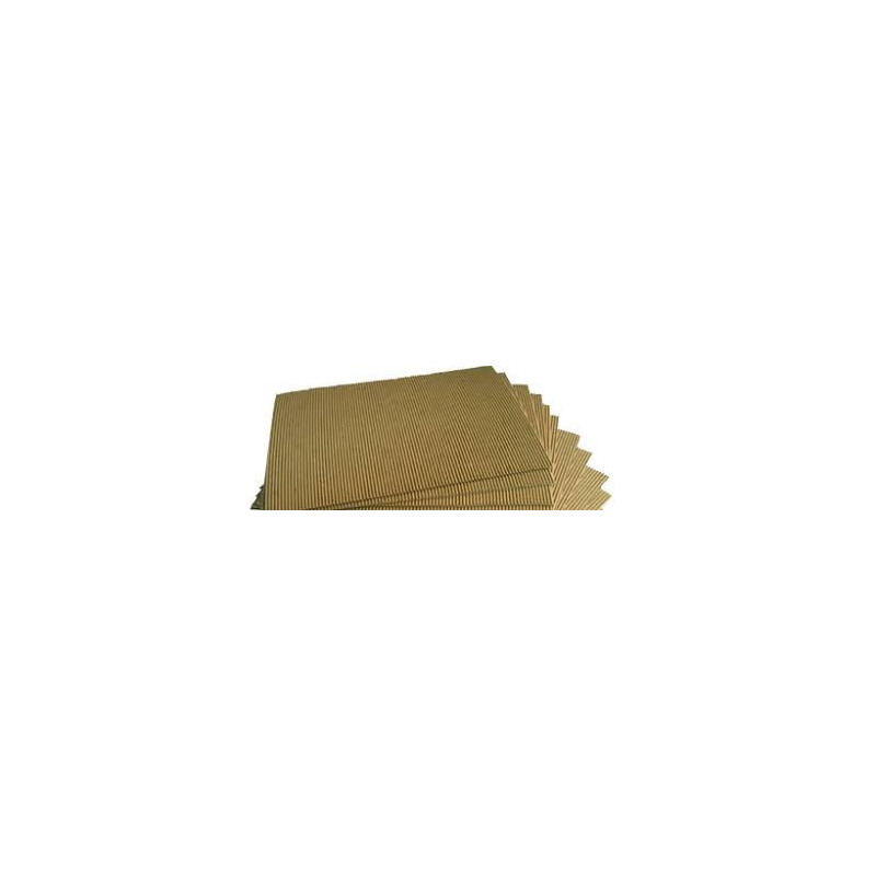 Cartulina Microcorrugada Oro - Plata - Estampada