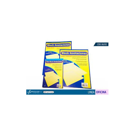 Block Amarillo 1/2 Carta Rayas